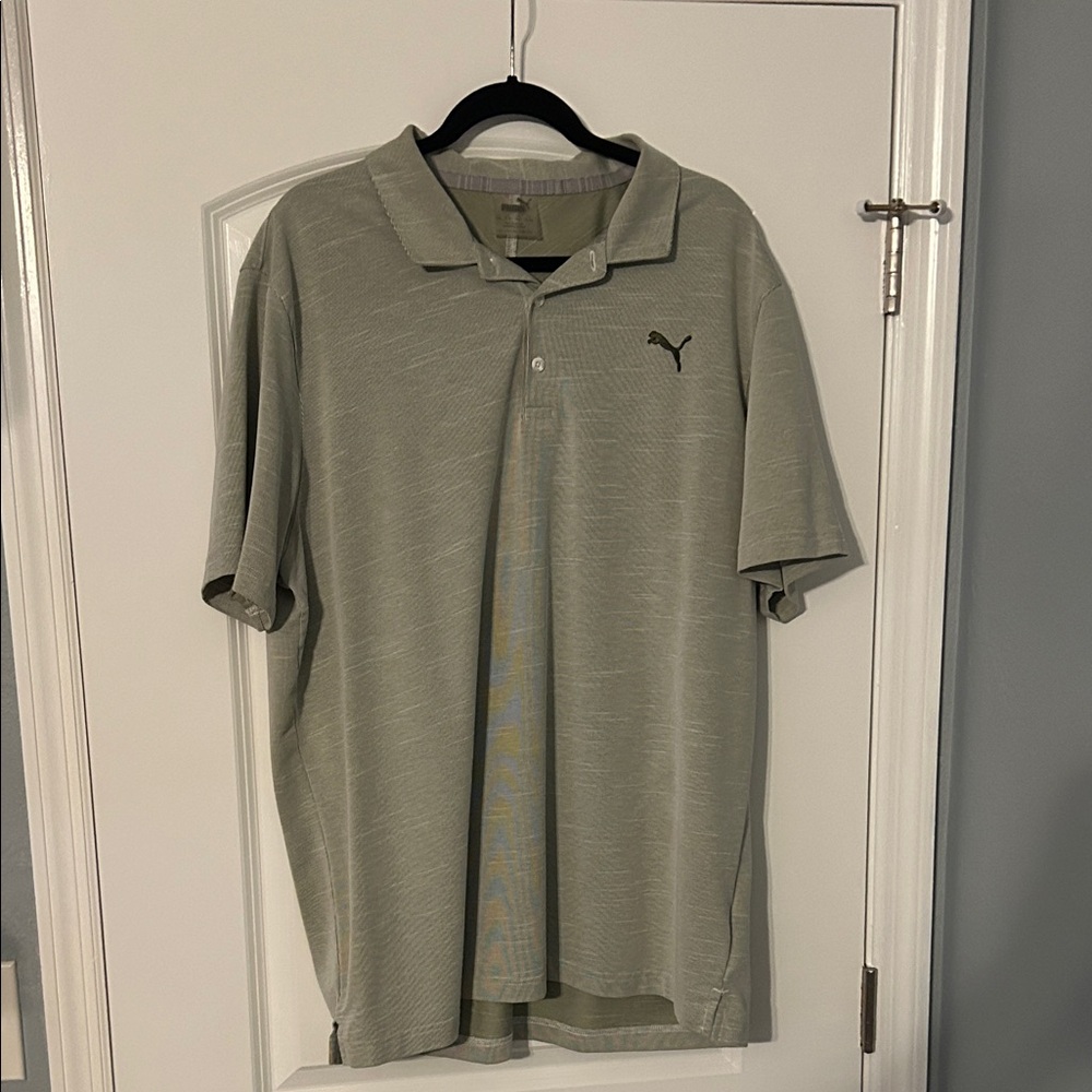 Puma Golf Polo Shirt XXL – Gray Heather – Moisture Wicking Performance Fit